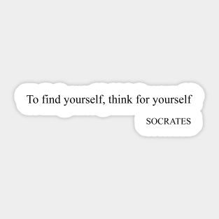 To find yourself Sticker